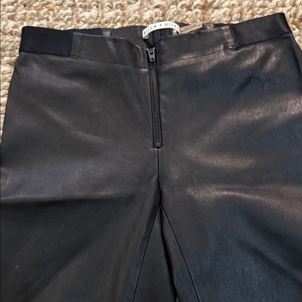Alice + Olivia leather leggings